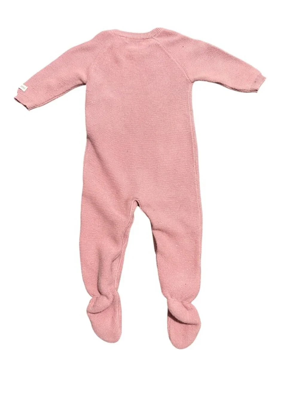 Tricot Bebe Set 3/6 Months Pink Footie & Hat Sparkle